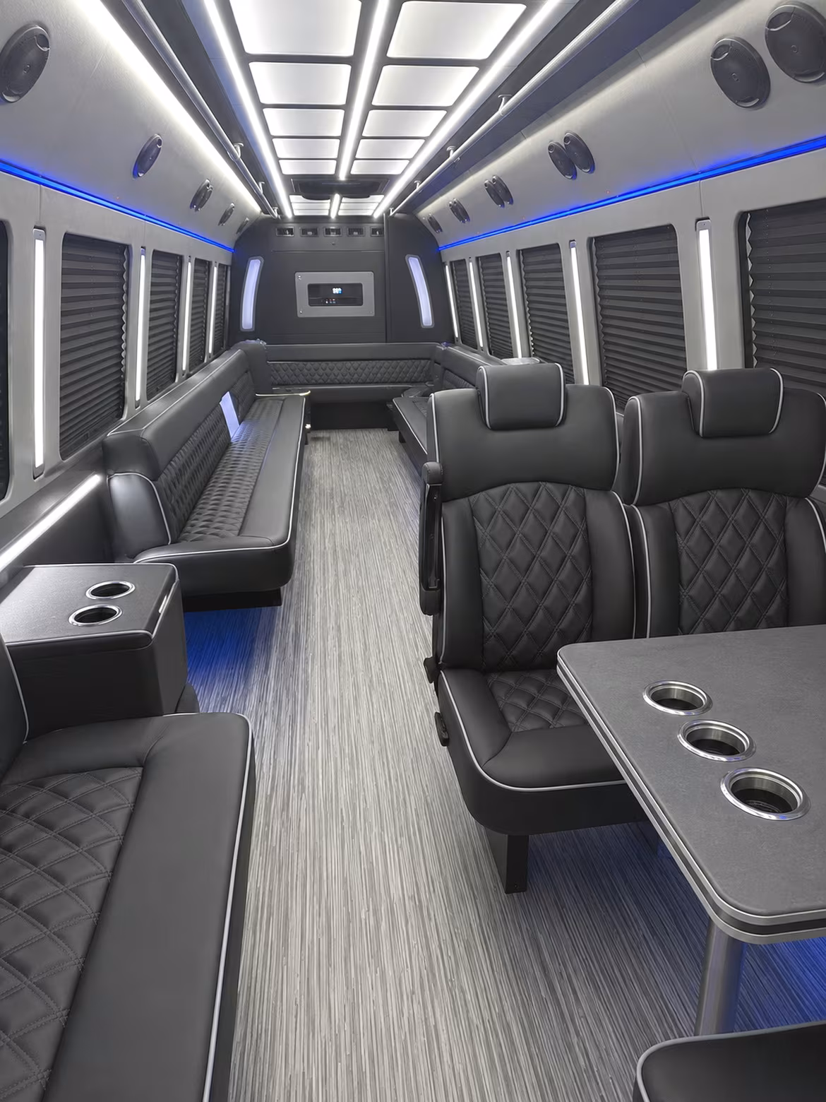 jurupa valley 25 passenger party bus inside