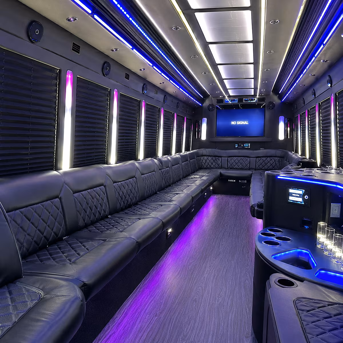 jurupa valley 30 passenger party bus inside