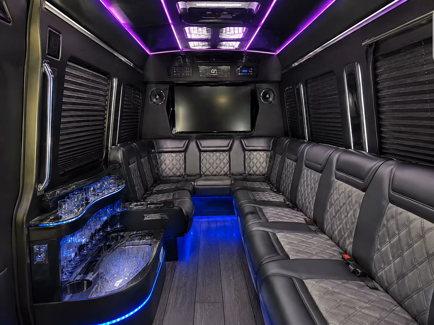 rent a bus to the doubletree riverside or sheraton ontario for prom
